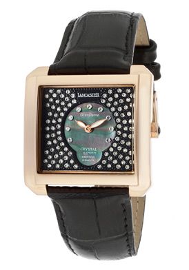 0635l-watch-women-lancaster LANCASTER GRANDAME CARRE ROSE LEATHER 0635L/Z/RG/NR/NR