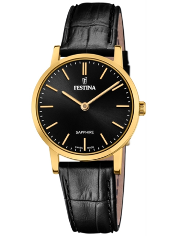 2-98 FESTINA BLACK SWISS MADE F20017/3