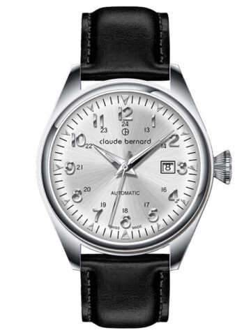 80132-3c-ain CLAUDE BERNARD PROUD HERITAGE AUTOMATIC 3 HANDS WITH SAPPHIRE 80132-3C-AIN