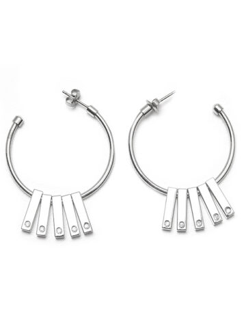 funkicharm-earrings-silver STORM Funkicharm Earrings